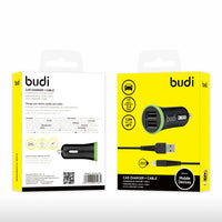 sky Budi CC061LB 3.4A 2USB Car Charger witht USB-A to Lightning combo
