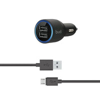 sky Budi 070 10W 2USB Car Charger with USB-A to Micro Combo
