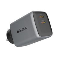 iQuick NANO ENERGY 2 45W PD3.0 Dual USB-C Ports Charging Adapter
