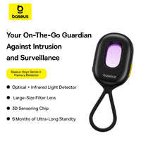 Baseus Heyo Series II Camera Detector Cluster Black (With Simple charging cable USB-A to Type-C Black)
