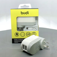 sky Budi AC339AMW 12W wall charger with USB-A to micro combo
