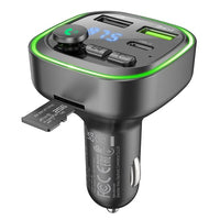 BOROFONE BC48 Broad QC3.0 car BT FM transmitter - black
