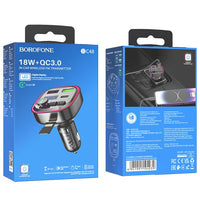 BOROFONE BC48 Broad QC3.0 car BT FM transmitter - black
