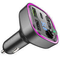 BOROFONE BC48 Broad QC3.0 car BT FM transmitter - black
