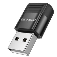 BOROFONE BV18 USB male to Type-C female USB2.0 adapter - black
