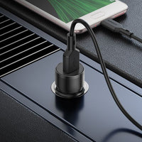 BOROFONE BZ19A Wisdom single port QC3.0 car charger - black
