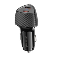 BOROFONE BZ31D Solid PD60W(2C) car charger - black
