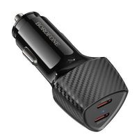 BOROFONE BZ31D Solid PD60W(2C) car charger - black
