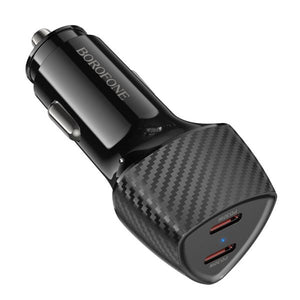 BOROFONE BZ31D Solid PD60W(2C) car charger - black