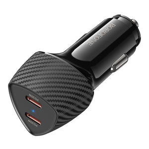 BOROFONE BZ31D Solid PD60W(2C) car charger - black