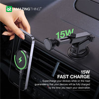 AMAZINGTHING Explorer Pro Mag 15W Car Charge - Black
