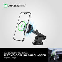 AMAZINGTHING Thermo-Cooling Mag 15W Car Charger - Black
