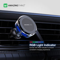 AMAZINGTHING Thermo-Cooling Mag 15W Car Charger - Black
