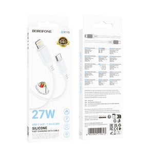 BOROFONE BX115 Lotto PD silicone charging data cable iP