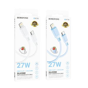 BOROFONE BX115 Lotto PD silicone charging data cable iP
