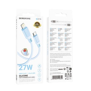 BOROFONE BX115 Lotto PD silicone charging data cable iP
