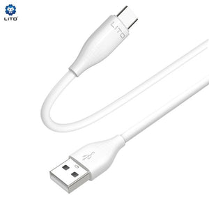 LITO LD03 USB-A To USB-C Liquid Silicone Fast Charging Cable 100cm - White