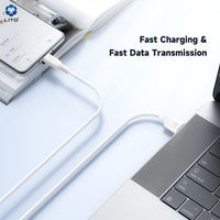 LITO LD06 USB-A To USB-C Fast Charging PVC Cable 100cm - White

