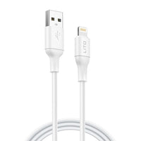 LITO LD06 USB-A To Lightning Fast Charging PVC Cable 100cm - White
