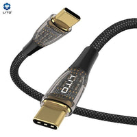 LITO LD01 USB-C To USB-C Liquid Silicone Fast Charging Cable 120cm - Black
