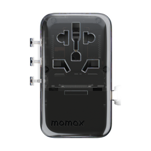 Momax World 35W GaN AC Travel Adaptor With cable - White