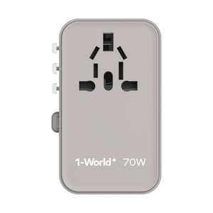 Momax World 70W GaN AC Travel Adaptor With cable