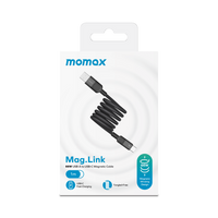 Momax Mag.Link Magnetic USB-A to USB-C cable 66w - Black
