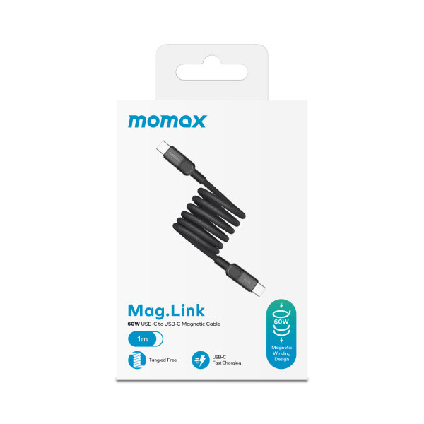 Momax Mag.Link Magnetic USB-C to USB-C cable 60w 1M