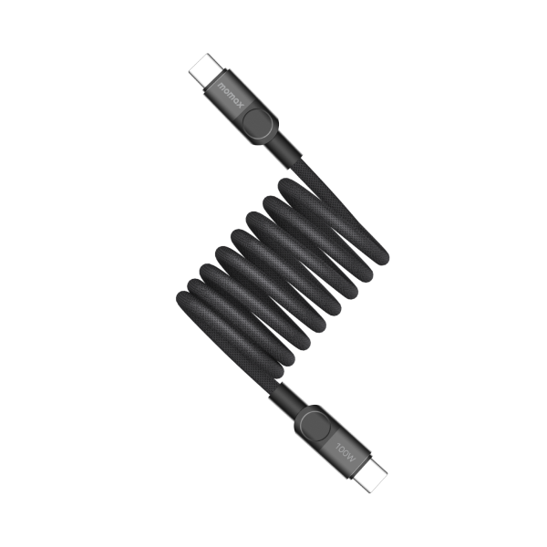 Momax Mag.Link Magnetic USB-C to USB-C cable 100w 2M - Black