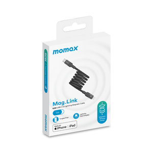 Momax Mag.Link Magnetic USB-C to Lightning Cable 60W Up to 1m - black