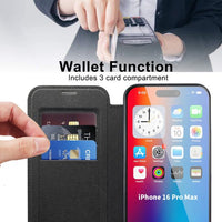 iPhone 16e BLACKTECH Leather Lux (MagSafe Compatible)
