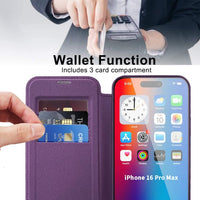 iPhone 16e BLACKTECH Leather Lux (MagSafe Compatible)
