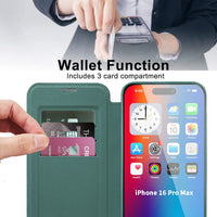 iPhone 16e BLACKTECH Leather Lux (MagSafe Compatible)