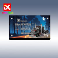 Display King - Acrylic display plaque for Mould King American Truck Building 10037
