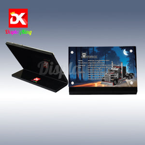 Display King - Acrylic display plaque for Mould King American Truck Building 10037