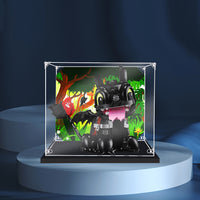 Display King -Acrylic display case with screw for LEGO® How to Train Your Dragon: Toothless 10375
