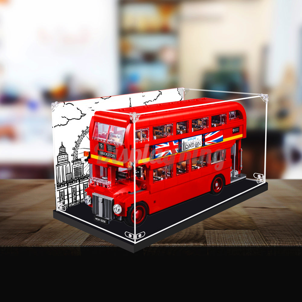 Display King - Acrylic display case with screw for Lego® Londoner Bus 10258