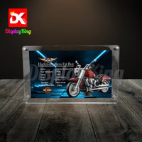 Display King - Acrylic photo frame for Lego Harley-Davidson Fat Boy 10269
