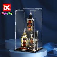 Display King -Acrylic display case for LEGO® Haunted House 10273 3mm Thickness dust-Free and Crystal Clear Display case with Screw
