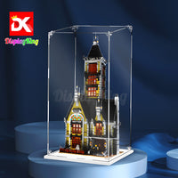 Display King -Acrylic display case for LEGO® Haunted House 10273 3mm Thickness dust-Free and Crystal Clear Display case with Screw
