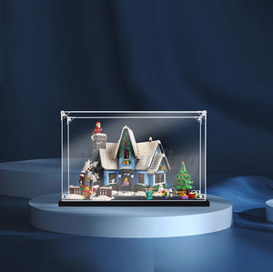 Display King -Acrylic display case with screw for LEGO® Santa’s Visit 10293