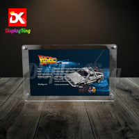 Display King - Acrylic photo frame for Lego Back to The Future Time Machine 10300
