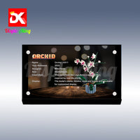 Display King - Acrylic display plaque for Lego Orchid 10311
