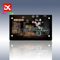 Display King - Acrylic display plaque for Lego Orchid 10311
