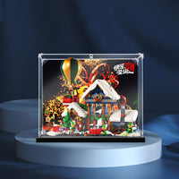 Display King -Acrylic display case with screw for LEGO® Santa's Post Office 10339
