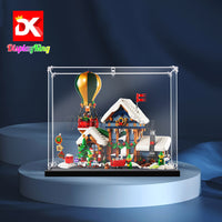 Display King -Acrylic display case with screw for LEGO® Santa's Post Office 10339
