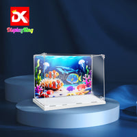 Display King -Acrylic display case with screw for LEGO® Tropical Aquarium 10366
