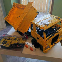 Mould King 17012 Remote Control Three Way Dumper Truck Vehicle Building Toy Set