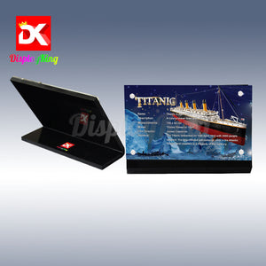 Display King - Acrylic display plaque for Lego Titanic 10294