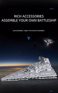 5162PCS Star Destroyer Empire Ship Over Jedha City Building Block Model New